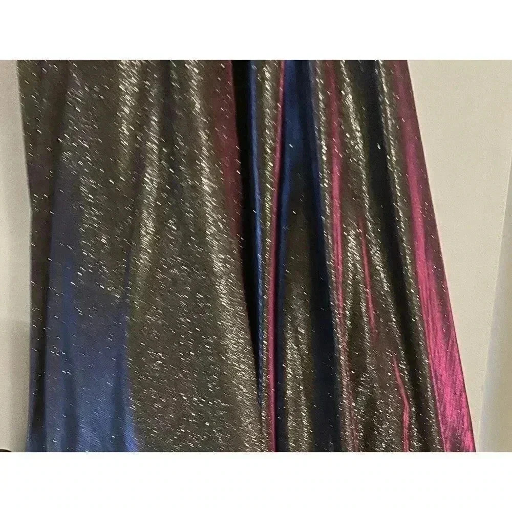 Night‎ Studio Size 10  Long Formal Dress ￼￼Color Iridescent Color Changes - Picture 7 of 7